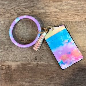 KEYCHAIN BRACELET WITH CARD WALLET